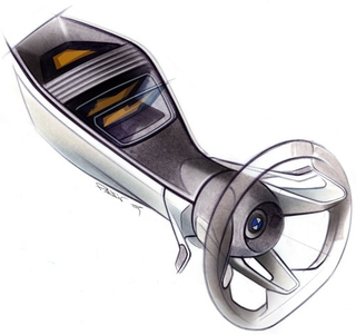 Illustration for article titled BMW's Tron-Like Turbodiesel Concept Rendered For Your Pleasure